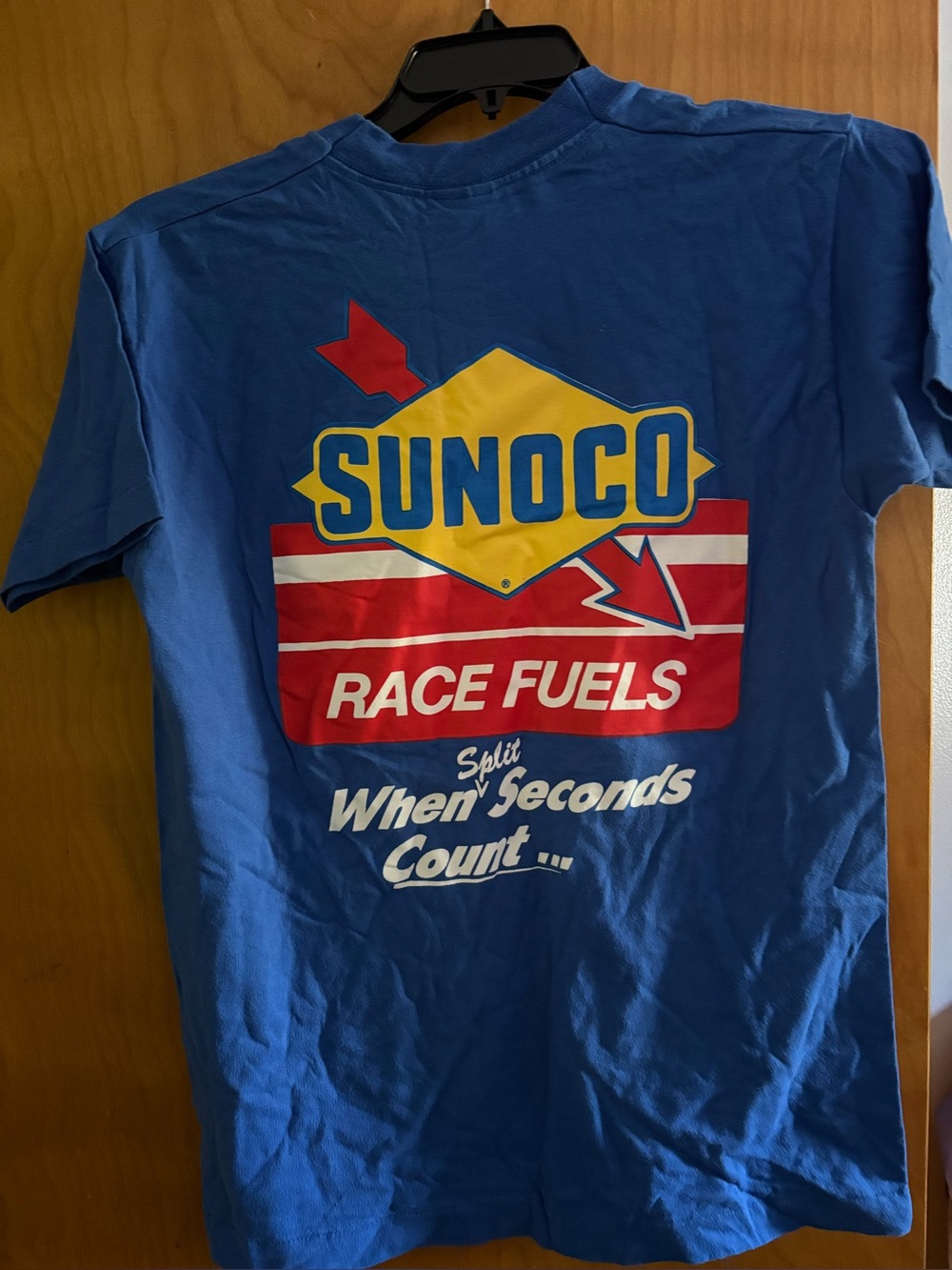 Vintage royal Blue Race Fuels Graphic Men’s tshirt